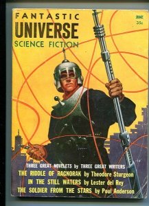 FANTASTIC UNIVERSE SCIENCE FICTION-SEPT 1956-POHL-RUSSELL VF