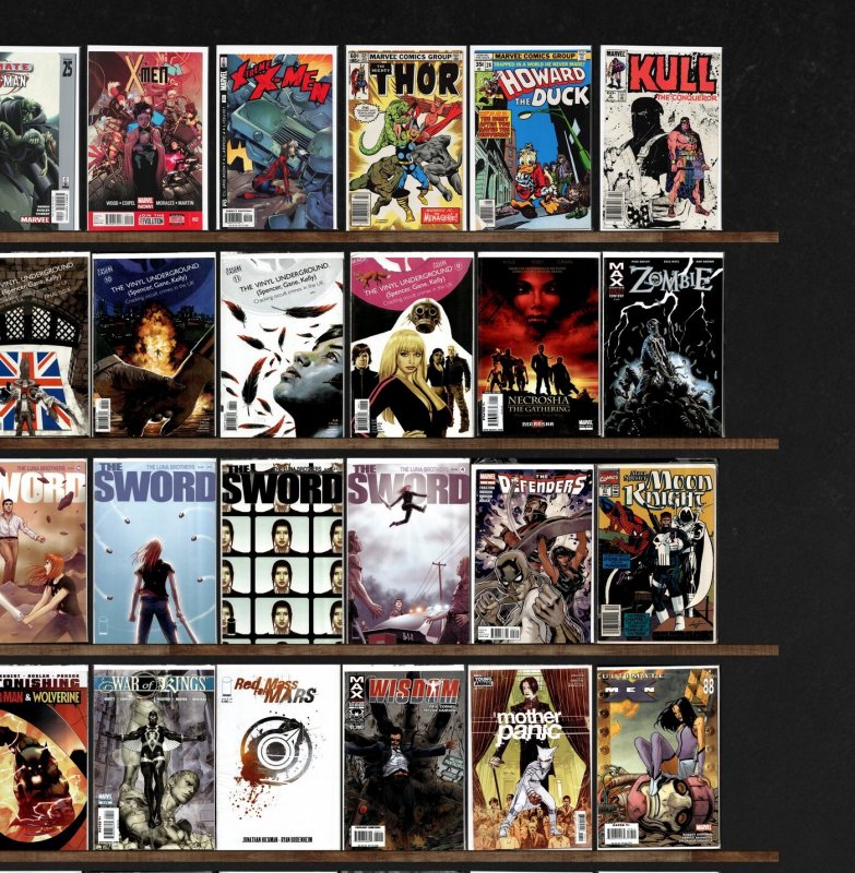 Huge Lot 150+ Comics with Thor, The Sword, Howard The Duck & More!