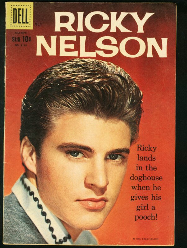 RICKY NELSON- FOUR COLOR COMICS #1115-PORTRAIT PHOTO COVER- FN