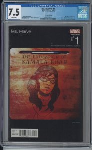 Ms Marvel 1 CGC 7.5 VF- Hip Hop Variant Lauryn Hill Miseducation Marvel 2016