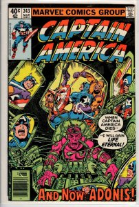 Captain America #243 Newsstand Edition (1980) 7.0 FN/VF