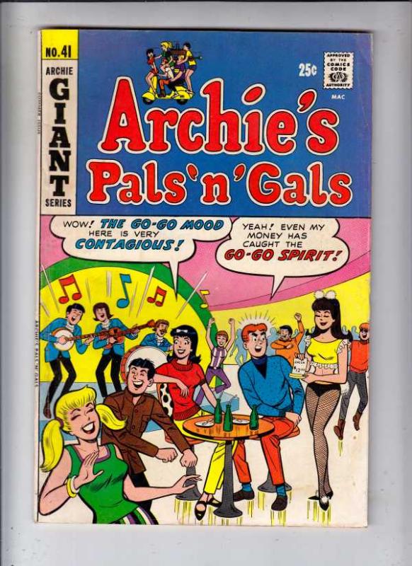 Archie's Pals 'n' Gals #41 (Aug-67) VG/FN Mid-Grade Archie, Betty, Veronica, ...