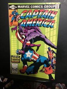 Captain America #254 (1981) high-grade Baron blood! Union jack! Byrne art! VF/NM