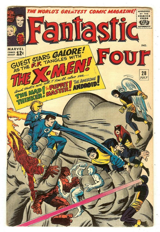 Fantastic Four 28   Early X-Men crossover