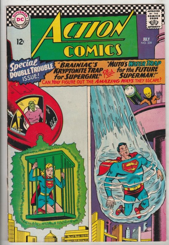 Action Comics #339 (Jul-66) NM- High-Grade Superman, Supergirl