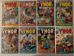 Thor comics lot #194-232 18 diff avg 6.0 (1971-75)