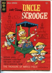 UNCLE SCROOGE #64 1966-GOLD KEY-WALT DISNEY-CARL BARKS ART-good/vg