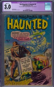 THIS MAGAZINE IS HAUNTED #8 CGC 3.0 SHELDON MOLDOFF PRE-CODE HORROR