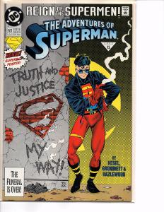 Dc Comics Adventures of Superman #501 Collectors Set 1st new Superboy Die-Cut