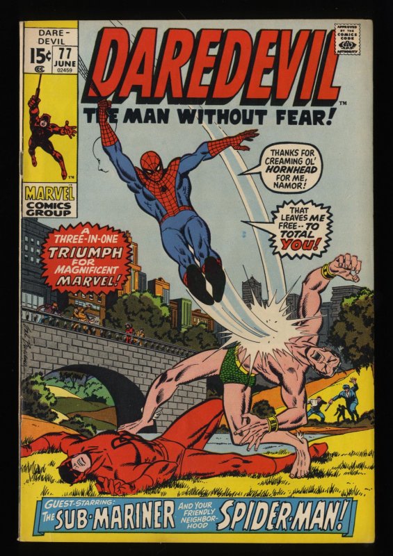 Daredevil #77 FN/VF 7.0 Spider-Man Appearance!