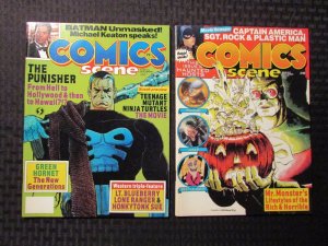 1989 COMICS SCENE Magazine #9 FVF #10 VF- Punisher / Mr Monster / Pinhead