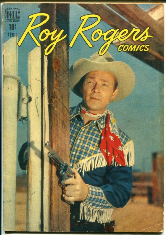 Roy Rogers #4 1948-Dell-photo covers-early issue-VG