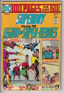 SUPERBOY #205 (Dec 1974) FN 6.0 cream to white paper! 100 Pages!