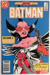 Batman #401 (FN/VF, 1986) NEWSSTAND 2nd App Magpie