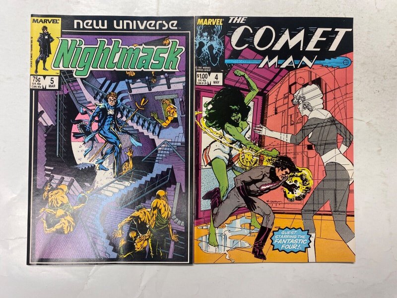 5 MARVEL comic books Justice Power Pack Nightmask Comet Man DP7 46 KM38