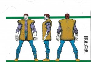 Official Handbook of the Marvel Universe Sheet- Frankenstein