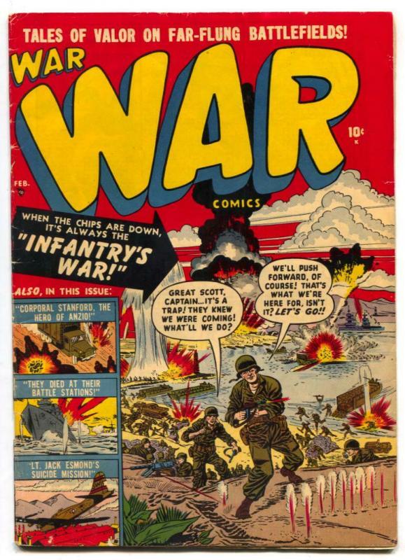 War Comics #2 1951- Anzio- Atlas Golden Age FN