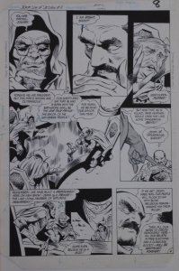 GENE COLAN / BOB McLEOD original art, JEMM SON of SATURN #8 pg 8, 11x 16,1985