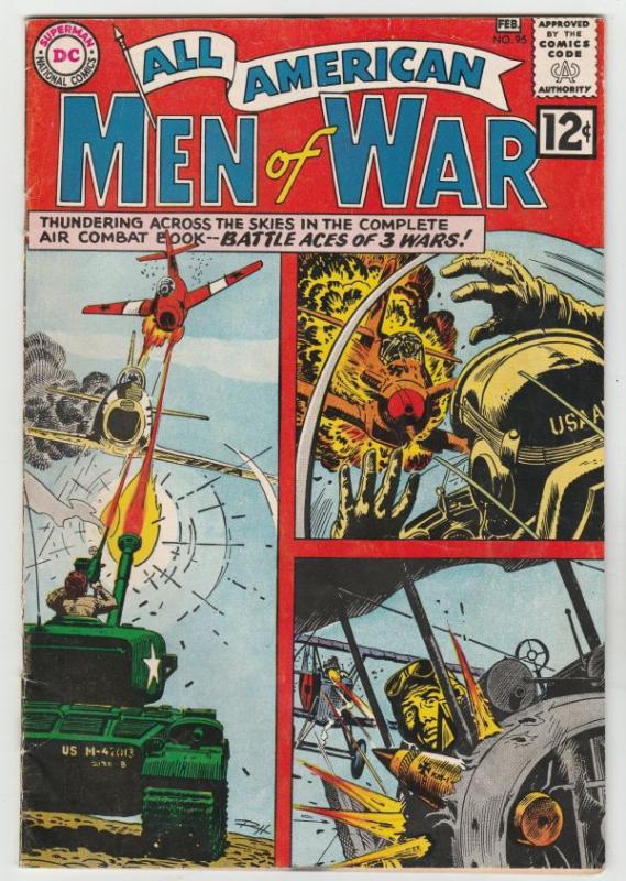 All-American Men of War #95 (Feb-63) FN- Mid-Grade Johhny Cloud