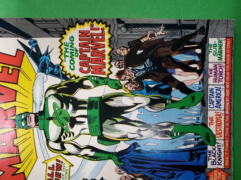 Marvel Super-Heroes #12 1st app. and origin Captain Marvel 1968 Marvel VG