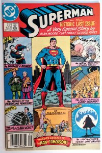 Superman #423 (FN/VF, 1986) NEWSSTAND, Classic story written by Alan Moore