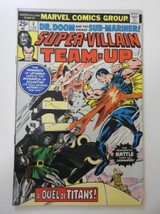 Super-Villain Team-Up #4 (1976) VG Condition MVS intact! moisture stain