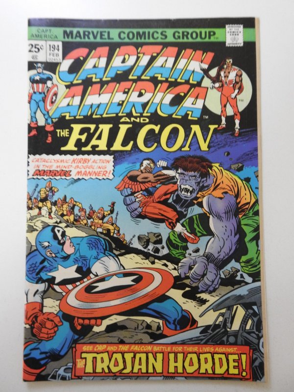 Captain America #194 (1976) MVS Intact Sharp VF Condition!
