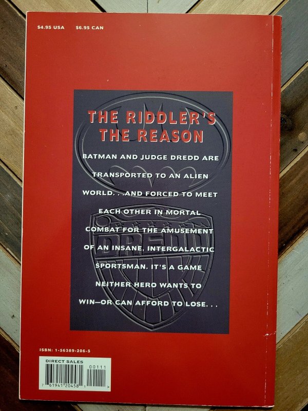 Batman Judge Dredd: The Ultimate Riddle (1995 DC) TPB ft. RIDDLER & XERO FN 6.0