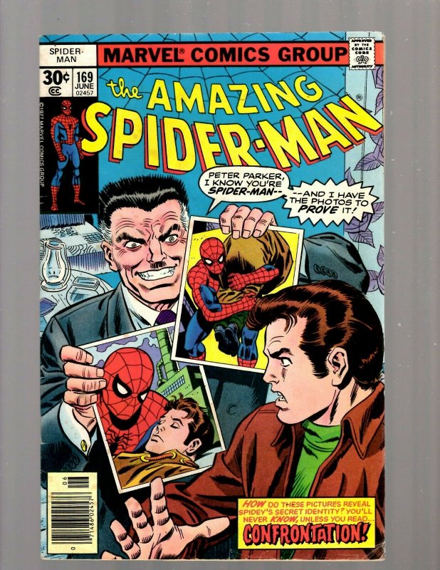 Amazing Spider-Man # 169 FN- Marvel Comic Book Kraven The Hunter Gibbon JK7