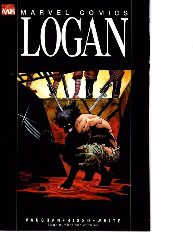 Lot Of 2 Marvel Comic Book Logan #1 and Ultimate Elektra #2  KS11