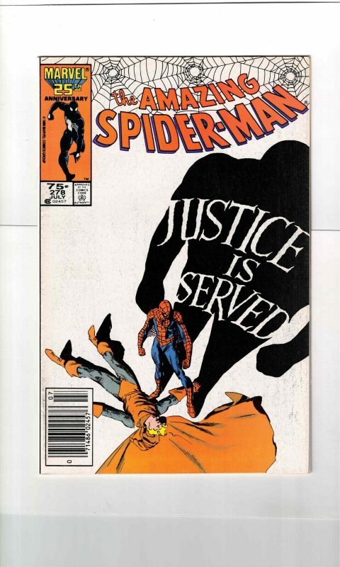 The AMAZING SPIDERMAN #278 8.0 VF