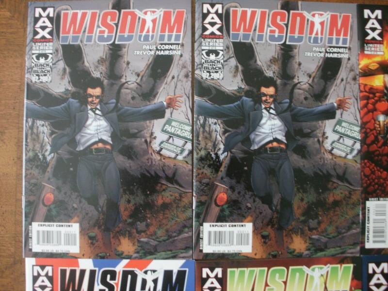 6 MAX Limited Series Comic Book: WISDOM #1 #2 (2) #3 #5 #6