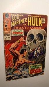 TALES TO ASTONISH 96 HULK SUB-MARINER VS HIGH EVOLUTIONARY SKULL 1967 MARVEL