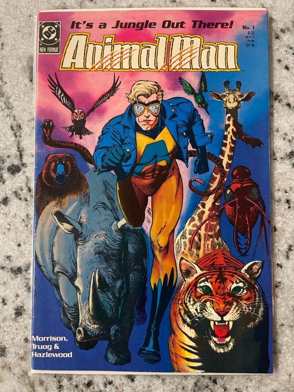 Animal Man # 1 NM DC Comic Book 1988 Grant Morrison Series Issue Tiger Covr RH25 | Comic Books - Copper Age, Vertigo, Animal Man, Superhero / HipComic Animal Man # 1 NM DC Comic Book 1988 Grant Morrison Series Issue Tiger Covr RH25 | Comic Books - Copper Age, Vertigo, Animal Man, Superhero / HipComic