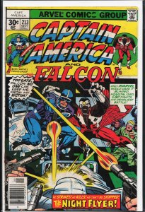 Captain America #213 (1977) Captain America and the Falcon [Key Issue]