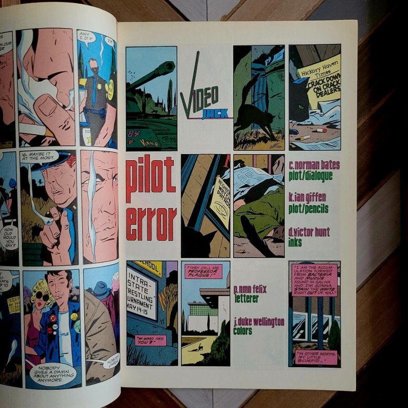 VIDEO JACK #1 NM (Epic Comics 1987) New series, Premiere issue PILOT ERROR