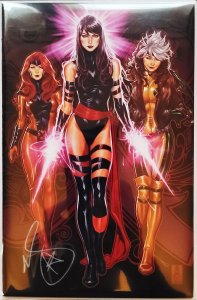 Xmen #1 (2019) WoW! SIGNED W/COA MARK BROOKS PSYLOCKE ROUGE PHOENIX VIRGIN VAR