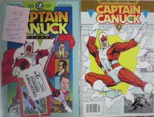 CAPTAIN CANUCK PROMOTIONAL/PRESS KIT! Comics! Ad rates! Signed stuff!Rich Comely