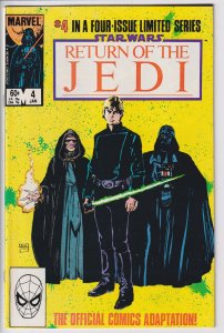 STAR WARS RETURN OF THE JEDI #4 (Jan 1984) NM+ 9.6 white paper!