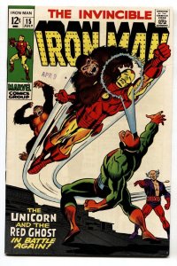 IRON MAN #15 comic book-Unicorn-Red Ghost-MARVEL-VF/NM
