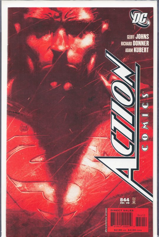 Action Comics #844 Second Print Cover (2006) Superman