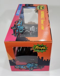 Batman 1966 TV Series and Robin 3 3/4-Inch Figures with Batmobile Vehicle