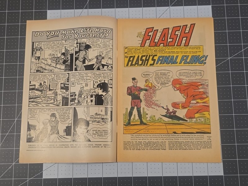 Flash #159 (1966) Flash's Final Fling—Infantino Cover Hanging Costume DC Comics