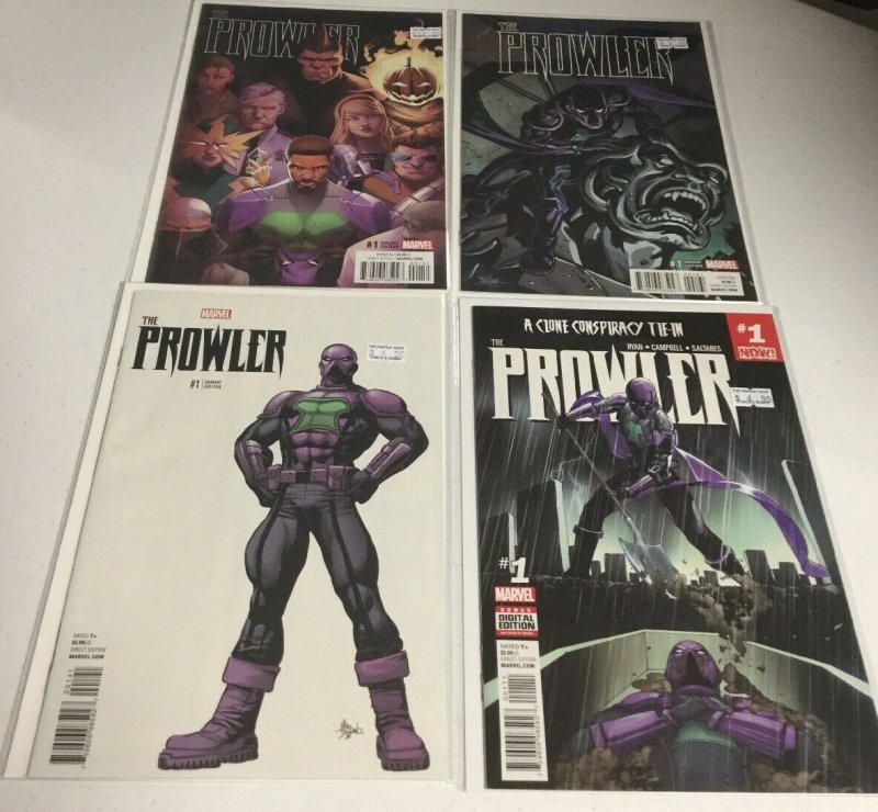 Prowler 1 Variant 4 Issue Lot Nm Near Mint Marvel Comics