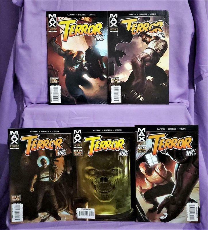 TERROR INC #1 - 5 Patrick Zircher David Lapham Marvel MAX (Marvel, 2007)! 