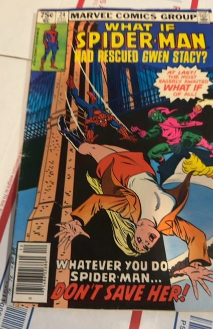 What If? #24 (1980) Spider-Man had rescued Gwen stacy