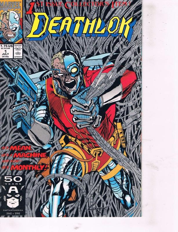 Lot Of 7 Deathlok Marvel Comic Books # 1 2 3 4 5 6 7 Avengers Hulk Thor TW25