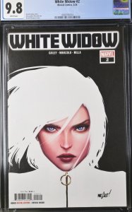 White Widow #2 CGC 9.8 David Marquez Cover A Marvel 2023 White Pages Graded WP