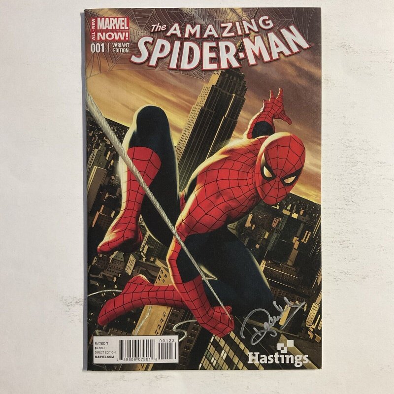 Amazing Spider-Man 1 2014 Signed by Rachelle Rosenberg Hastings Variant VF