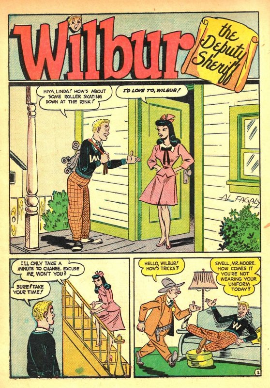 WILBUR COMICS #5 (Summer 1945) 5.5 FN- 1st Appearance of KATY KEENE! Teen Humor!